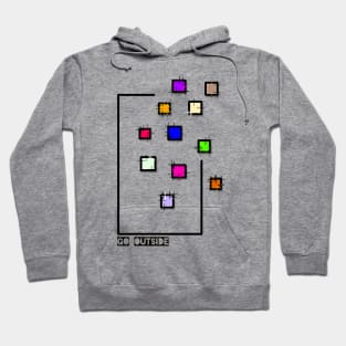 Simple geometric square art design Hoodie